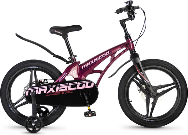Изображение товара Детский велосипед Maxiscoo Cosmic Deluxe 18 2026 / MSC-C1856D (розовый глянцевый, разобранный, в коробке)