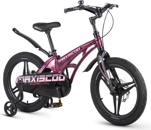 Изображение товара Детский велосипед Maxiscoo Cosmic Deluxe 18 2026 / MSC-C1856D (розовый глянцевый, разобранный, в коробке)