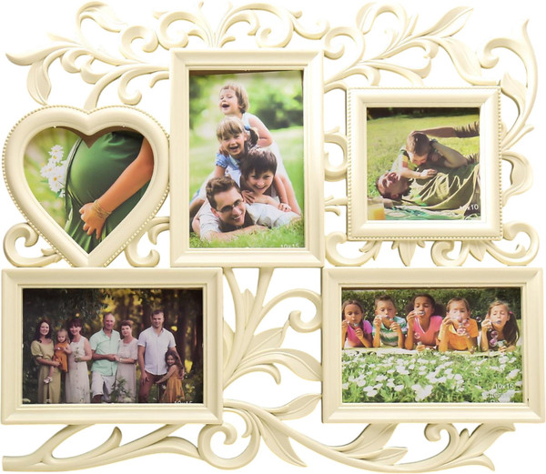 Изображение товара Рамка-коллаж Keep Memories С сердцем / 6826754 (слоновая кость)