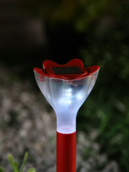 Изображение товара Светильник уличный Luazon Lighting Цветок красный 2996759