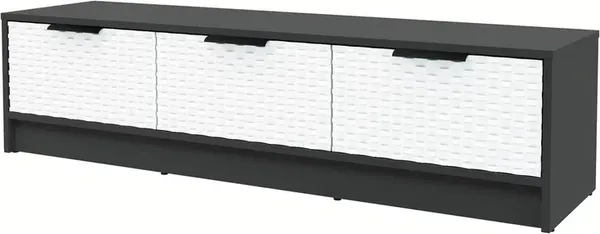 Изображение товара Тумба Interline ТВ Концепт КТ-ТВ3-35 Техно (антрацит/белый)