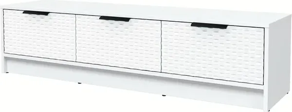 Изображение товара Тумба Interline ТВ Концепт КТ-ТВ3-35 Техно (белый платинум/белый)