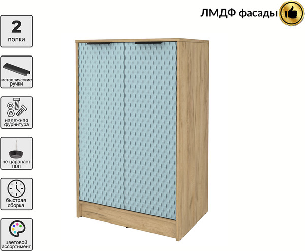 Изображение товара Тумба Interline Концепт КТ-Т64 Техно (дуб золотой/океан)