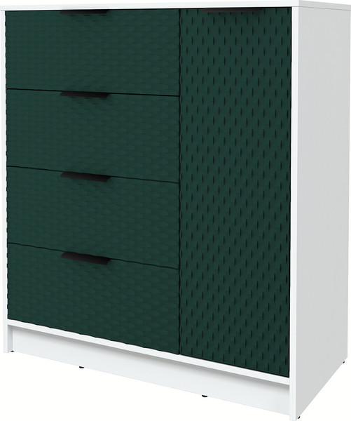 Изображение товара Тумба Interline  Концепт КТ-Т90 Техно (белый платинум/изумруд)