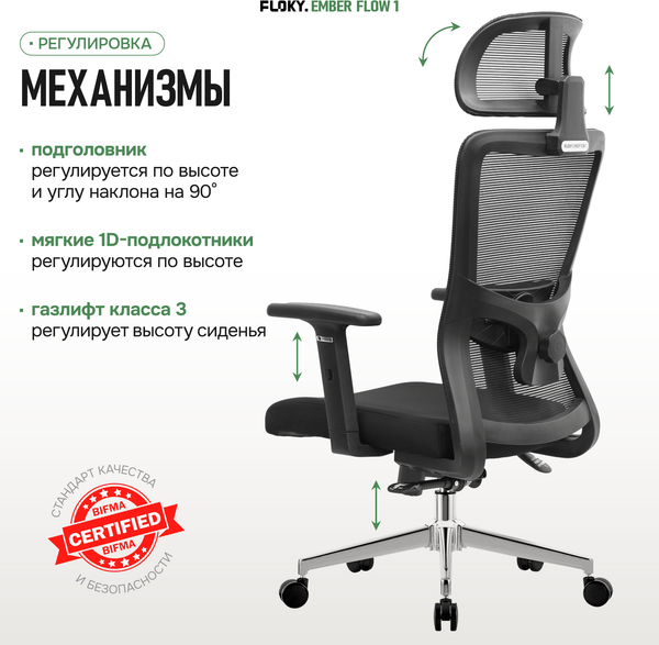 Изображение товара Кресло офисное Floky Ember Flow 1