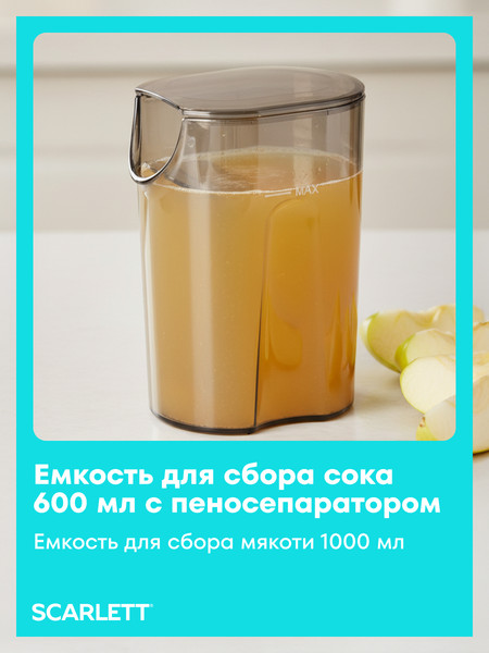 Изображение товара Соковыжималка электрическая Scarlett SC-JE50S66 (сочный аквамарин)