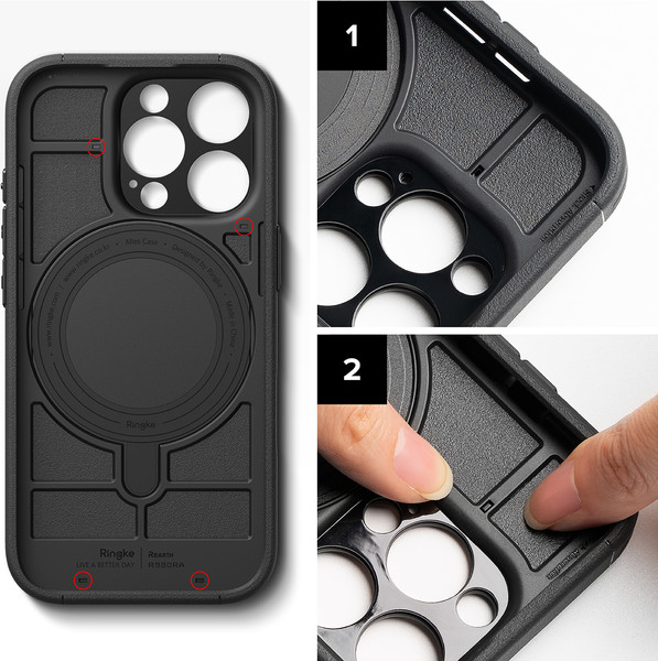 Изображение товара Чехол-накладка Ringke Alles для iPhone 16 Pro (Gun Metal)