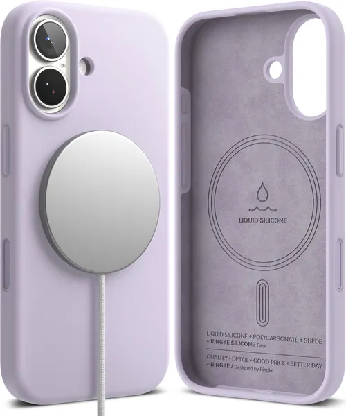 Изображение товара Чехол-накладка Ringke Silicone Magnetic для iPhone 17 (Light Purple)