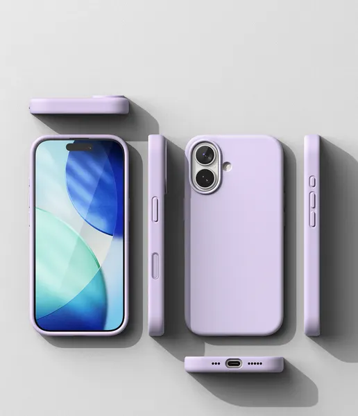 Изображение товара Чехол-накладка Ringke Silicone Magnetic для iPhone 17 (Light Purple)