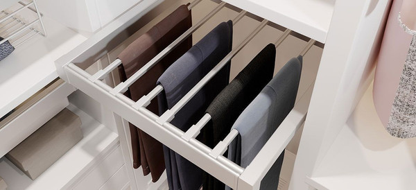 Изображение товара Вешалка выдвижная GTV  Elite 800мм с доводчиком / WG-WSPOD80-10 (белый)