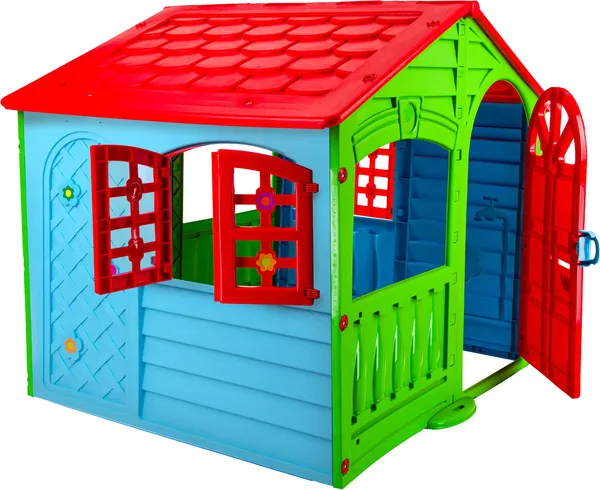 Изображение товара Домик для детской площадки PalPlay М780-MAAYAN (красный/голубой/зеленый)