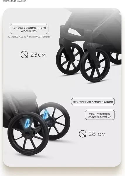 Изображение товара Детская универсальная коляска Riko X Plus 2 в 1 Basic (42, бежевый)