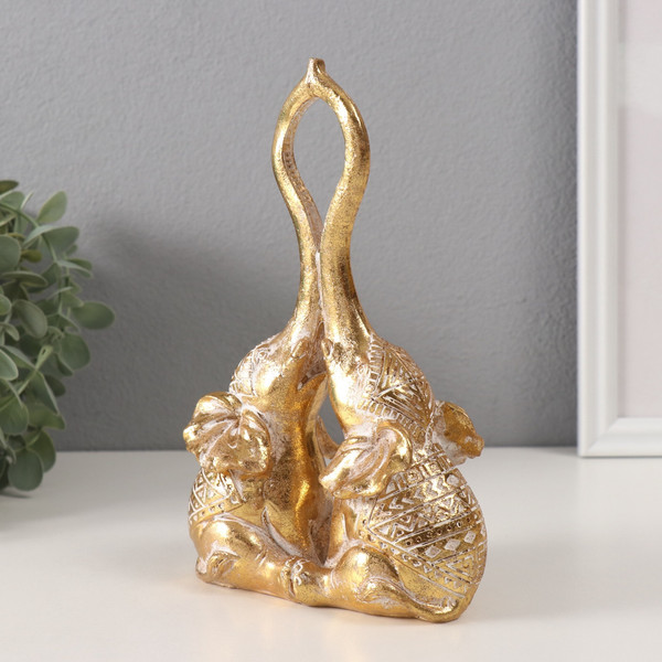 Изображение товара Статуэтка Sima-Land Слоны: прикосновение. Индейские узоры / 10323407