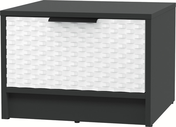 Изображение товара Прикроватная тумба Interline Концепт КТ-ТК1-35 Техно (антрацит/белый)