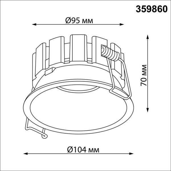 Изображение товара Точечный светильник Novotech Solis 359860