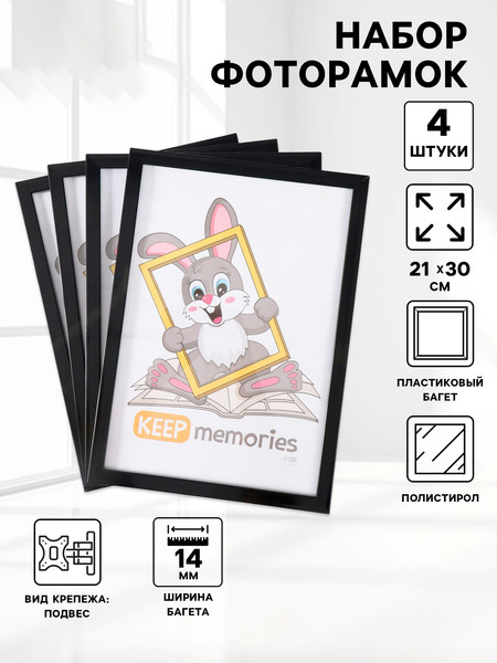 Изображение товара Набор рамок Keep Memories Формат 10337528 (4шт)