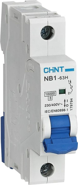 Выключатель автоматический Chint NB1-63H 1P 10A 10кА / 179796 — фото 3