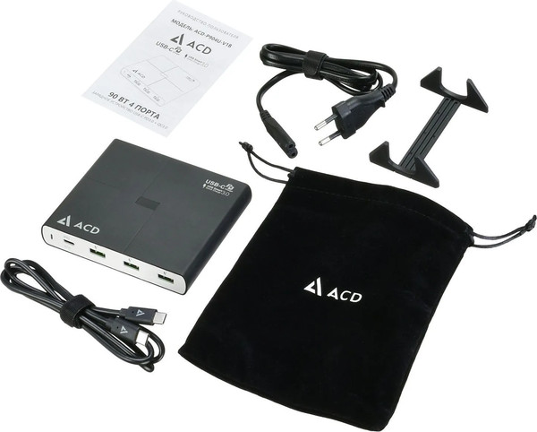 Изображение товара Зарядное устройство сетевое ACD ACD-P904U-V1B