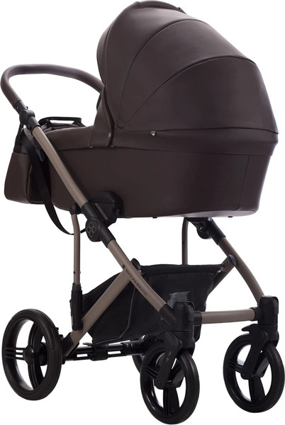 Изображение товара Детская универсальная коляска Bebetto Magnum Light Pro 2в1 (09 коричневая кожа/бежевая рама)
