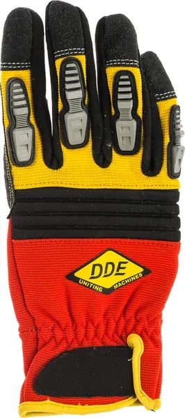 Изображение товара Перчатки защитные DDE Shock-Protect / 648-496 (р.L, кожа/спандекс)