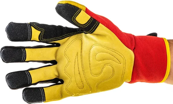 Изображение товара Перчатки защитные DDE Shock-Protect / 648-496 (р.L, кожа/спандекс)