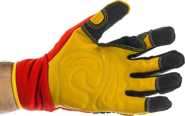 Изображение товара Перчатки защитные DDE Shock-Protect / 648-496 (р.L, кожа/спандекс)