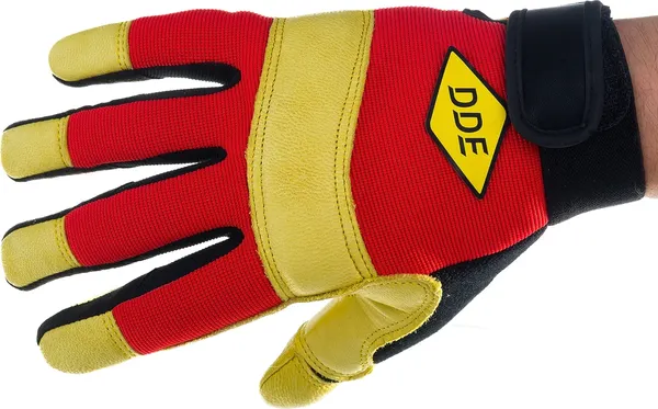 Изображение товара Перчатки защитные DDE Vibro-Protect / 648-526 (р.L, кожа/спандекс)