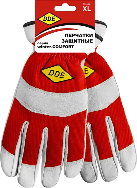 Изображение товара Перчатки защитные DDE Winter-Сomfort / 648-564 (р.XL, кожа/спандекс)