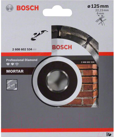 Изображение товара Отрезной диск алмазный Bosch 2.608.602.534