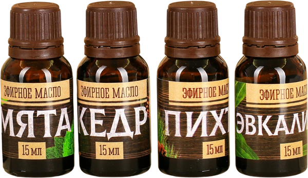 Изображение товара Набор эфирных масел Банная забава С днем настоящих мужчин! / 3871897 (4x15мл)