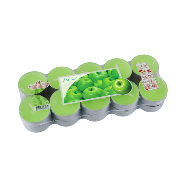 Изображение товара Набор свечей Омский свечной завод Ароматических чайных Яблоко / 1575267 (20шт)