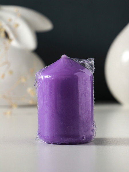 Изображение товара Набор свечей Дарим Красиво Цилиндр / 10967123 (лавандовый)