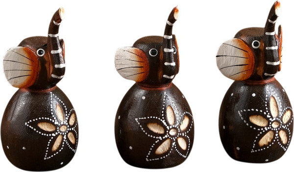 Изображение товара Набор статуэток Sima-Land Слоники / 3370396 (3шт)