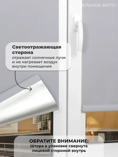 Изображение товара Рулонная штора Sundays Home LM 168-07 67x215 (серый)