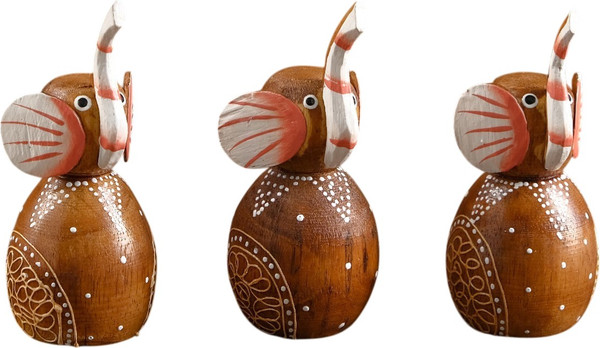 Изображение товара Набор статуэток Sima-Land Слоники / 3370395 (3шт)