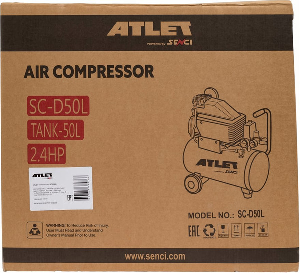 Изображение товара Воздушный компрессор Atlet SC-D50L