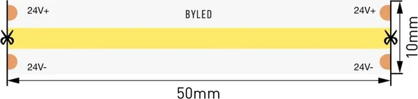 Изображение товара Светодиодная лента Byled Pro+ COB CSP LED / BLSCOB-480-24-11-NW-PRO+ (нейтральный белый)