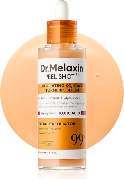 Изображение товара Сыворотка для лица Dr.Melaxin Peel Shot Exfoliating Kojic Acid Turmeric Serum (80мл)