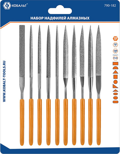 Изображение товара Набор надфилей Кобальт 790-182 (10шт)