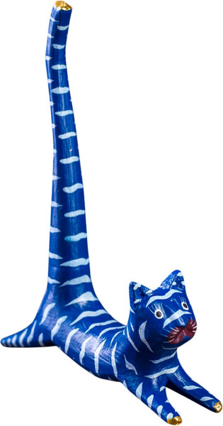 Изображение товара Статуэтка Sima-Land Кошка синяя под кольца 4166081