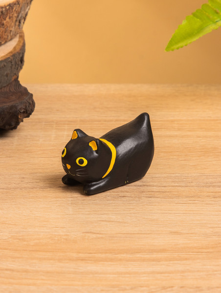 Изображение товара Статуэтка Sima-Land Черный кот охотник 10465192