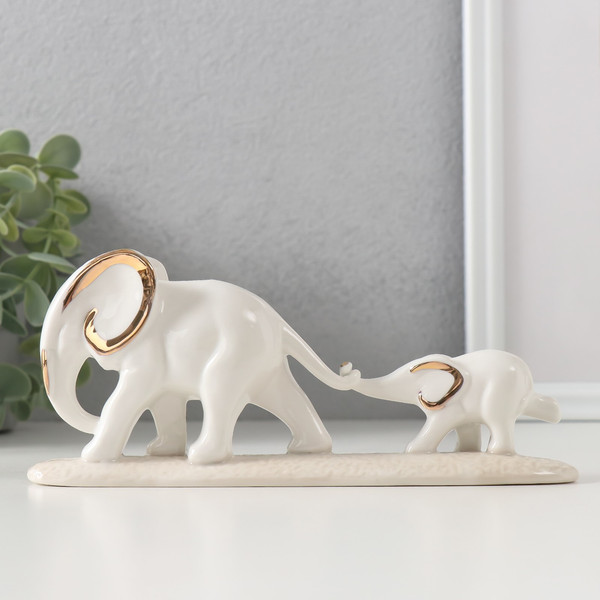 Изображение товара Статуэтка Sima-Land Слониха со слоненком 186321