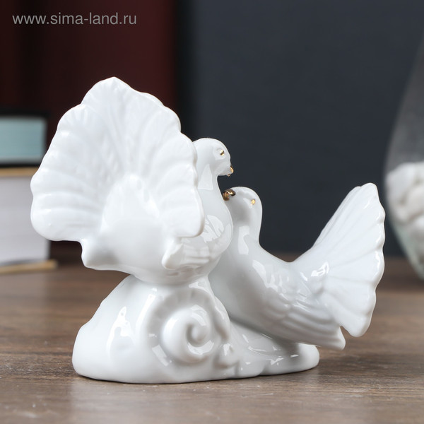 Изображение товара Статуэтка Sima-Land 2 голубка 486252