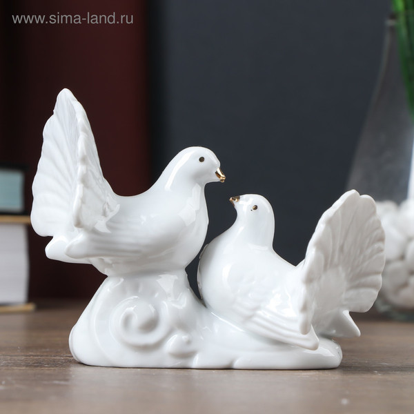 Изображение товара Статуэтка Sima-Land 2 голубка 486252