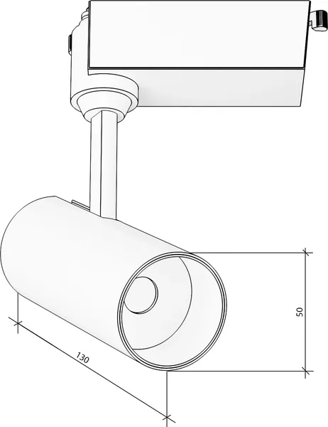 Изображение товара Трековый светильник Byled Spot SPOT-TR1-BL-10-WW (черный)