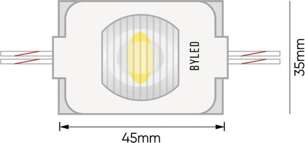 Изображение товара Светодиодный модуль Byled BLM2835-SLTR-1-12-1.5-6000K (белый)