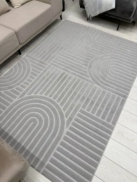 Изображение товара Ковер Radjab Carpet Сканди Сизаль Прямоугольник 10946A (1.5x2, Grey/Grey)