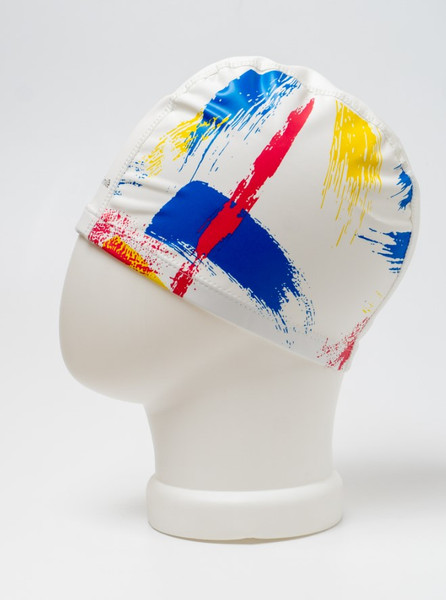 Изображение товара Шапочка для плавания FitSmile B950 / 32772 (белый разводами)