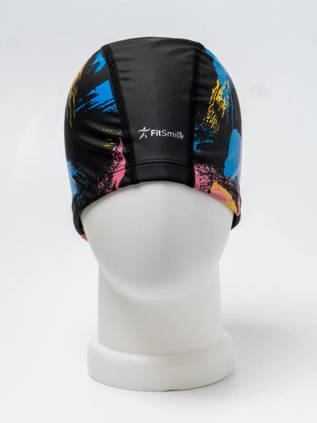 Изображение товара Шапочка для плавания FitSmile B950 / 32773 (черный разводами)