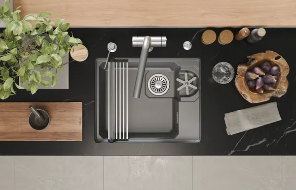 Изображение товара Мойка кухонная GRANULA KS-5505RU (алюминиум)